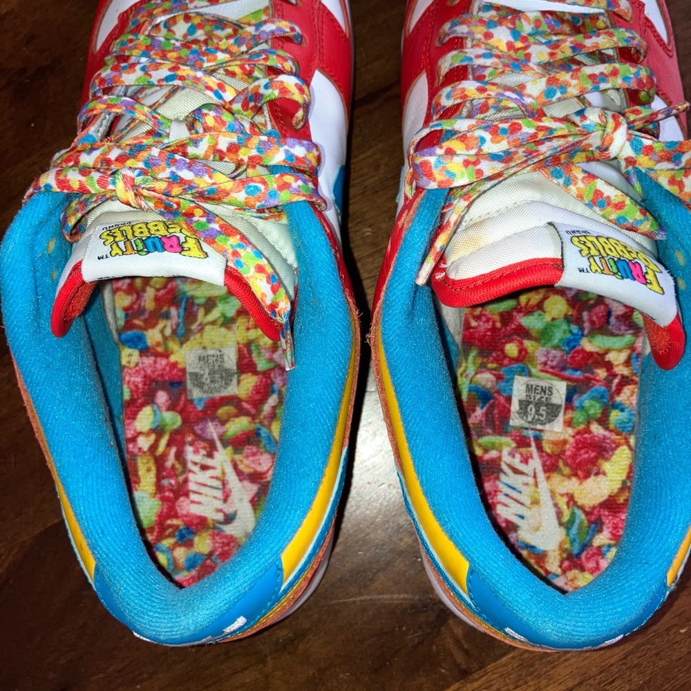 DH8009-600 Nike Dunk Low LeBron James Fruity Pebbles Habanero Red Men’s 9.5 - Picture 6 of 9